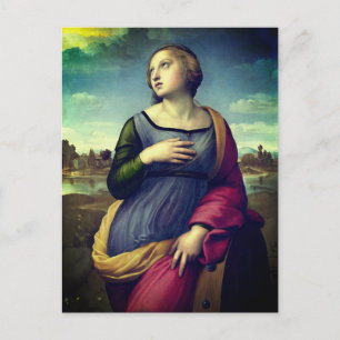 Catherine von Alexandria von Raphael Postkarte