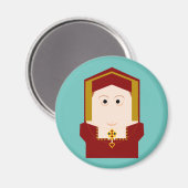 Catherine von Aragon Kühlschrankmagnet (Vorderseite/Rückseite)