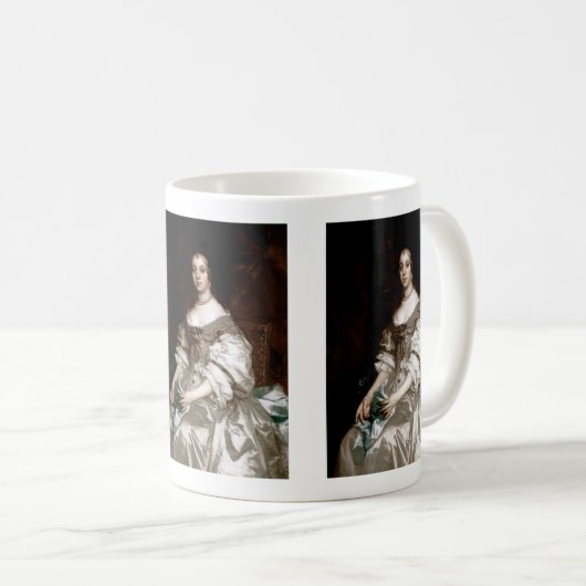 Catherine von Braganza von Sir Peter Lely Coffee T Kaffeetasse (VorderseiteRechts)