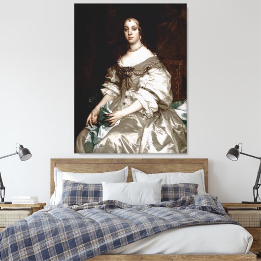 Catherine von Braganza von Sir Peter Lely Leinwanddruck (Insitu (Schlafzimmer))