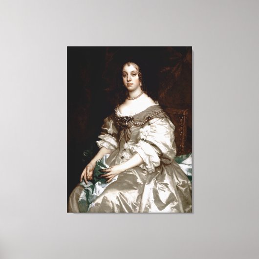 Catherine von Braganza von Sir Peter Lely Leinwanddruck (Vorderseite)