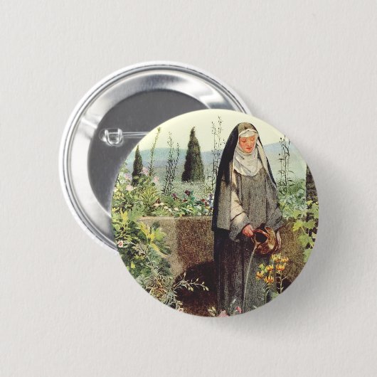 Catherine von Siena Button (Vorne & Hinten)