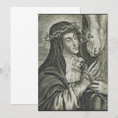 Catherine von Siena Einladung (Vorne/Hinten)
