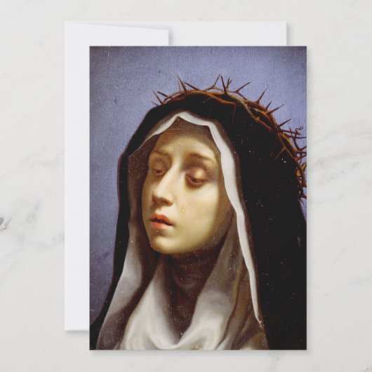 Catherine von Siena Feiertagskarte (Vorderseite)