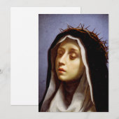 Catherine von Siena Feiertagskarte (Vorne/Hinten)