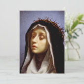 Catherine von Siena Feiertagskarte (Stehend Vorderseite)