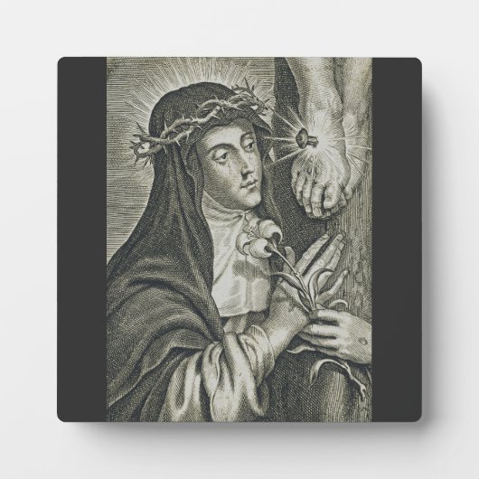 Catherine von Siena Fotoplatte (Vorderseite)