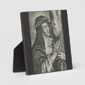 Catherine von Siena Fotoplatte (Vorderseite)