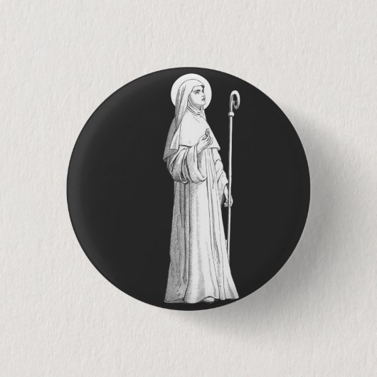 Catherine von Siena Jungfrau Button (Vorderseite)