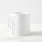Catherine von Siena Jungfrau Kaffeetasse (Vorderseite Links)