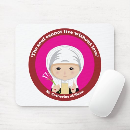 Catherine von Siena Mousepad (Mit Mouse)