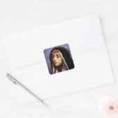 Catherine von Siena Quadratischer Aufkleber (Umschlag)