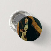 Catherine von Siena von Juan Bautista Maino Button (Vorne & Hinten)