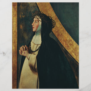 Catherine von Siena von Juan Bautista Maino Flyer