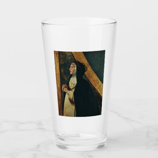 Catherine von Siena von Juan Bautista Maino Glas (Vorderseite)