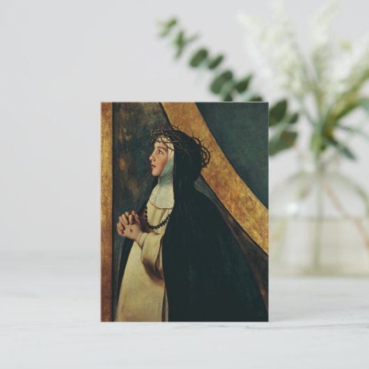 Catherine von Siena von Juan Bautista Maino Postkarte (Stehend Vorderseite)