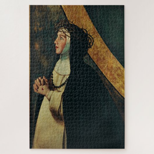 Catherine von Siena von Juan Bautista Maino Puzzle (Vertikal)