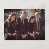 Catherine William Harry Meghan Windsor Castle 2022 Postkarte (Vorderseite)