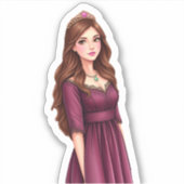 Catherines Weißer Hintergrund-Aufkleber Aufkleber (Vorderseite)