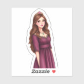 Catherine's White Background Sticker (Blatt)