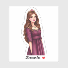 Catherine's White Background Sticker