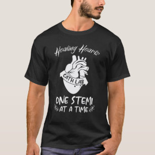Cathlab Healing Hearts Krankenpflege Katheter Kran T-Shirt