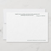 Catholic Art Holy Card | Saint Aldegundis Einladung (Rückseite)