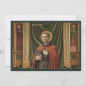 Catholic Art Holy Card | Saint Bonaventure Einladung (Vorderseite)
