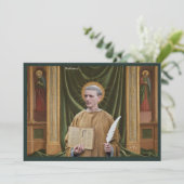Catholic Art Holy Card | Saint Rabanus Maurus Einladung (Stehend Vorderseite)