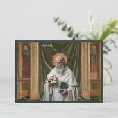 Catholic Art Holy Card | Saint Romuald Einladung (Stehend Vorderseite)