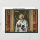 Catholic Art Holy Card | Saint Romuald Einladung (Vorne/Hinten)