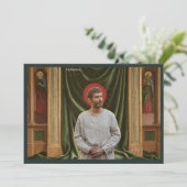 Catholic Art Holy Card | Saint Valentine of Rome Einladung (Stehend Vorderseite)