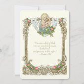 Catholic Baptism Christening Mary Jesus Einladung (Rückseite)