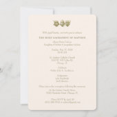 Catholic Baptism Christening Mary Jesus Einladung (Vorderseite)