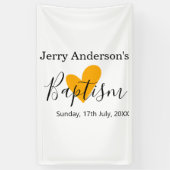 Catholic baptism kids modern simple QR minimal Banner (Vertikal)