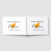 Catholic baptism kids modern simple QR minimal Gästebuch (Voll)