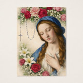 Catholic Blessed Mary Madonna Funeral Memorial (Vorderseite)