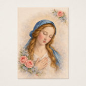 Catholic Blessed Mary Madonna Funeral Memorial (Vorderseite)