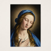 Catholic Blessed Mary Madonna Funeral Memorial (Vorderseite)