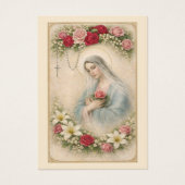 Catholic Blessed Mary Madonna Funeral Memorial (Vorderseite)