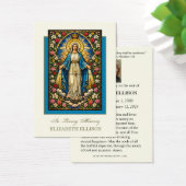 Catholic Blessed Mother Mary Funeral Prayer Card (Schreibtisch)
