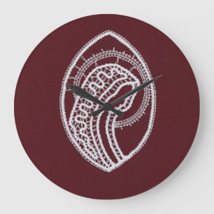 Catholic Blessed Virgin Mary, lace Große Wanduhr