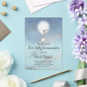 catholic boy first communion watercolor marble acryleinladungen (In Situ (Hochzeit))