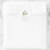 Catholic Church Tropical Wedding Runder Aufkleber (Tasche)