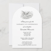 Catholic Elegant Sacrament of Confirmation Einladung (Vorderseite)