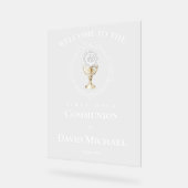 catholic first communion Eucharist Acrylschild (Winkel)