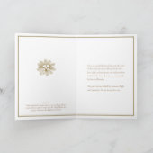 Catholic Floral Baptism Mary Jesus  Karte (Innenseite)