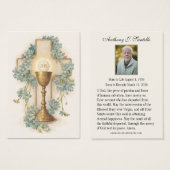 Catholic Funeral Memorial Prayer Holy Card (Vorne & Hinten)