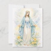 Catholic  Funeral Sympathy Mother Mary Dankeskarte (Vorderseite)