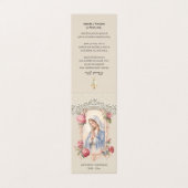 Catholic Funeral Virgin Mary Prayer Holy Card Visitenkarten (Außenseite Aufgefaltet)